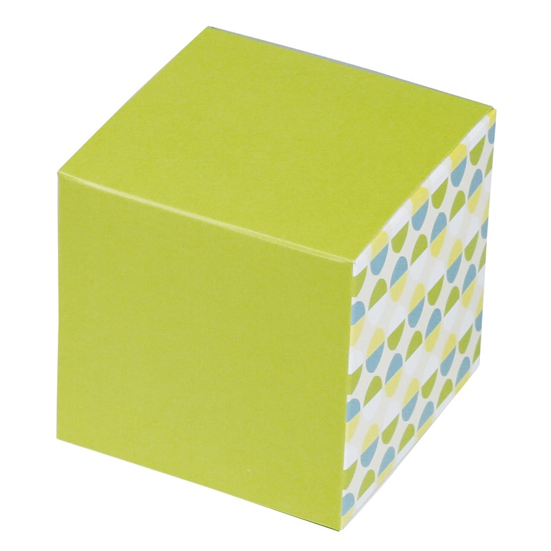 ヤマニパッケージ 洋菓子箱 キューブBOX ノルディックグリーン 20-1675G 200枚/箱(ご注文単位1箱)【直送品】