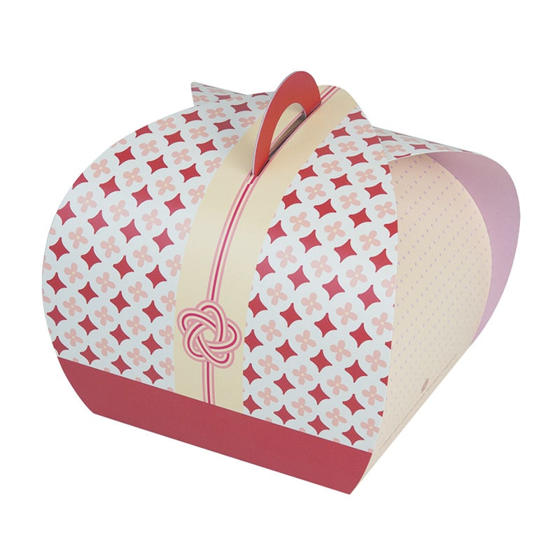 ヤマニパッケージ 和菓子箱 バルーンBOX 小花巾着 19-637 100個/束(ご注文単位1束)【直送品】