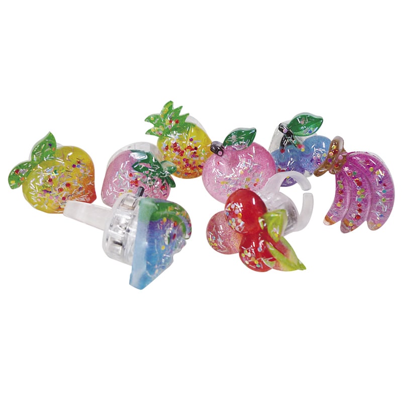 ピカピカフルーツデコリング 48入 94791 1パック(ご注文単位1パック)【直送品】