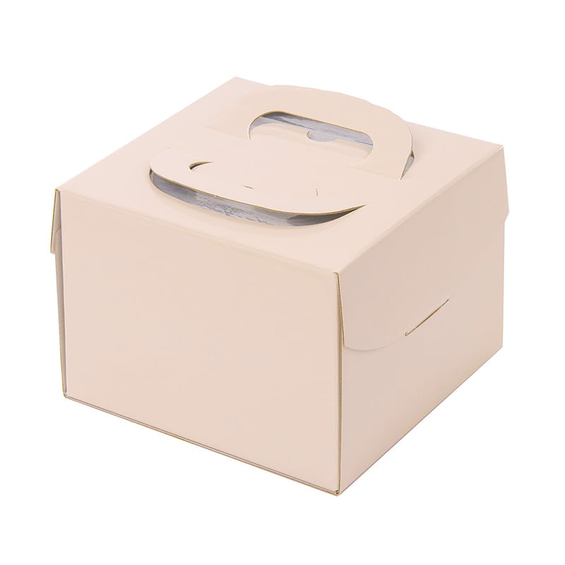 パッケージ中澤 ファンシーケーキボックス PFB H130 ピンク 5寸 Q71130 100枚/袋（ご注文単位1袋）【直送品】