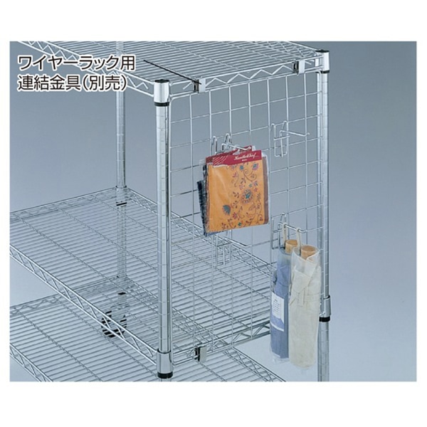 ストア・エキスプレス ワイヤーラック　サイドネット H175cm 61-65-16-3 1枚（ご注文単位1枚）【直送品】