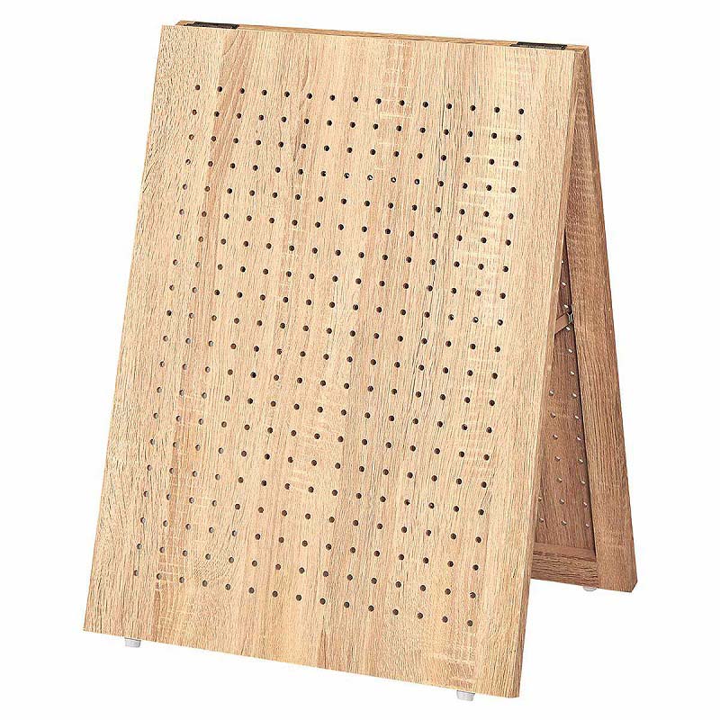 【直送品】ストア・エキスプレス A型卓上有孔パネルスタンド　ラスティック柄 W45×D36．3×H60cm 61－797－80－1 1台（ご注文単位1台）