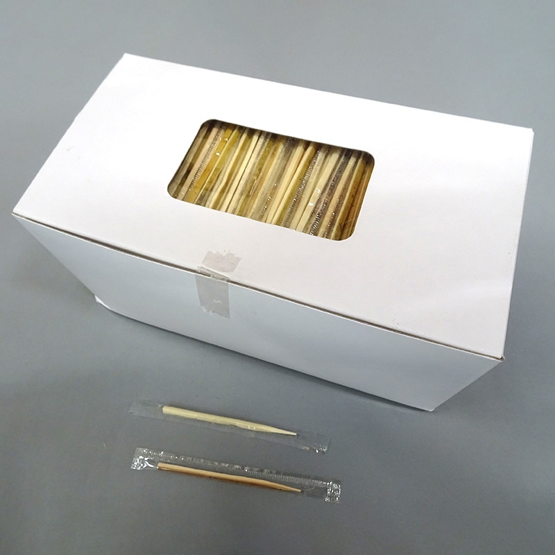 カトウ物産 菓子ようじ黒文字　OPP完封 60mm 3977 1000本/1箱（ご注文単位1箱）【直送品】