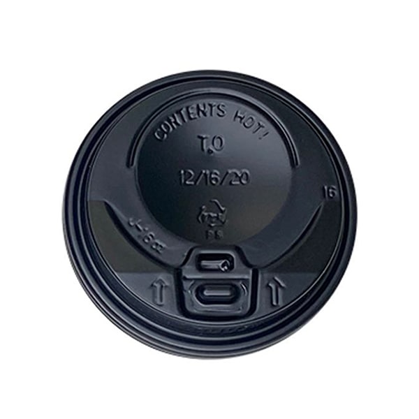 LidUS リフトアップリッド 12~16oz 90mm口径用 黒 1000枚/箱（ご注文単位1箱）【直送品】