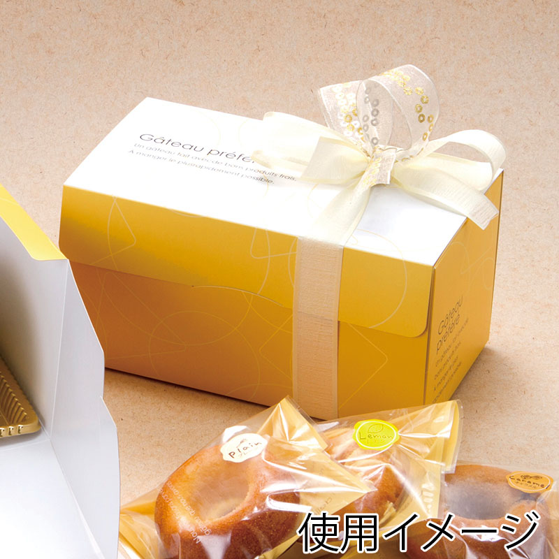 フォーション ギフト箱 FガトープレフェレBOX クリーム 100枚/束(ご注文単位1束)【直送品】