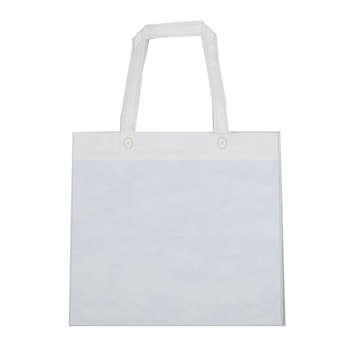 ㈱三和 不織布　手提バッグ  SW3835-1　ホワイト 50枚/袋（ご注文単位1袋）【直送品】