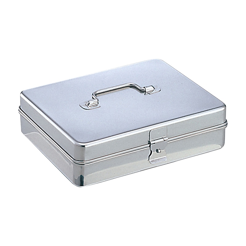 蝶番付ステンレスバット 0号 180×120×60mm 1組(ご注文単位1組)【直送品】