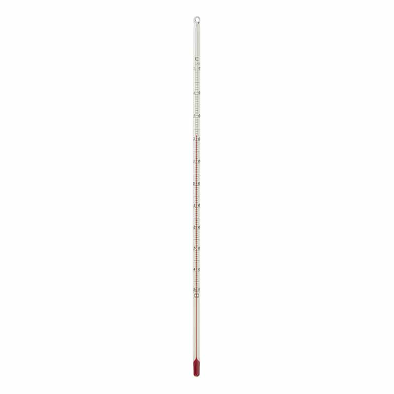 赤液棒状温度計 -50~50℃ 1/1 30cm 1本(ご注文単位1本)【直送品】