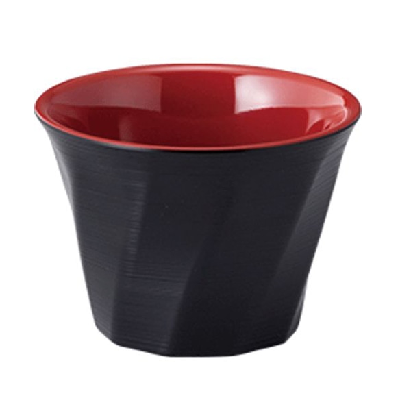 台和 メラミン食器 千波10cmボール 身 黒内朱 MF-20-RB 1個(ご注文単位1個)【直送品】