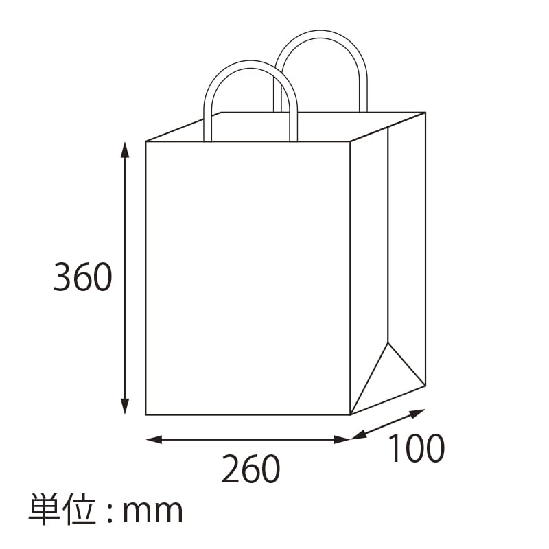 【オリジナル印刷】スムースBS－100　片艶・晒120G ベタ印刷なし1色印刷　3000枚 オプション　PP紐カラー替え 3000枚