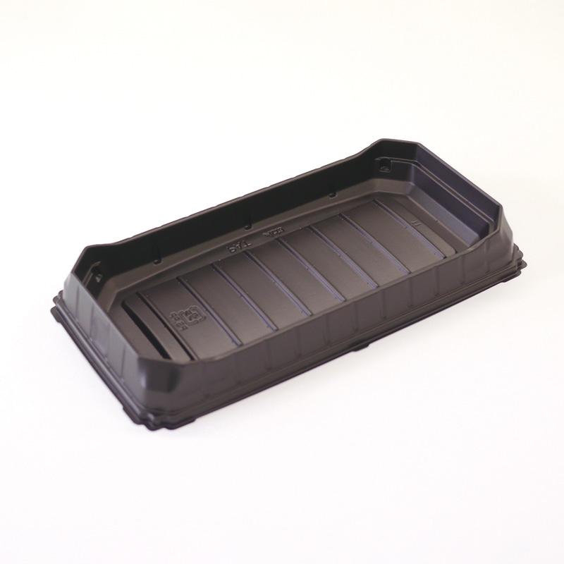 【オリジナル印刷】弁当容器　ワン折重 73×38 黒中皿　400枚　パーツのみ・名入れ不可