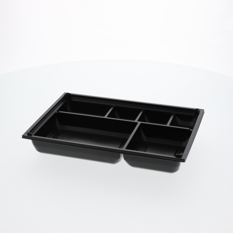 【オリジナル印刷】弁当容器　ワン折重 81×55 Y　黒底　200枚　パーツのみ・名入れ不可