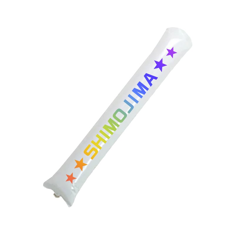 【オリジナル印刷】特注応援棒バルーン 両面フルカラー印刷 バルーン2本/ストロー付き 500セット