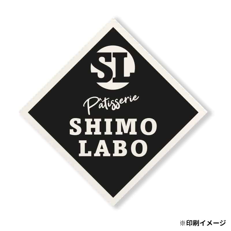 【オリジナル印刷】ケーキピック 角型　22×22mm 凸版1色印刷　10000枚
