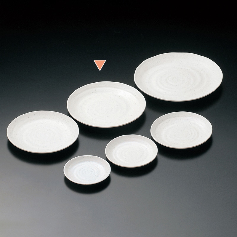 マイン メラミン食器 丸皿 白 φ24 M11-101 5枚/束(ご注文単位1束)【直送品】