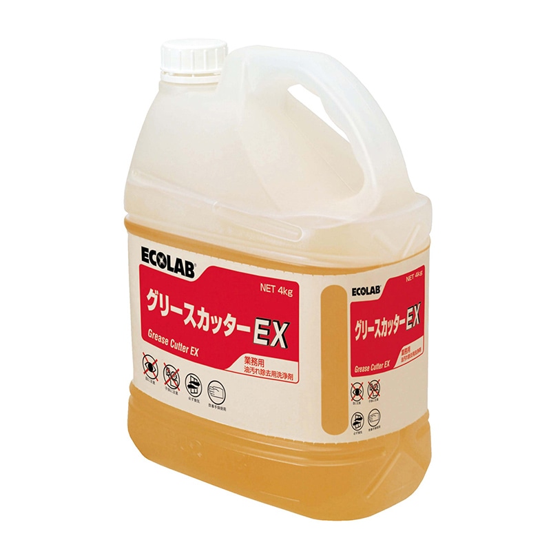 エコラボ 油汚れ用洗浄剤 グリースカッターEX 4kg 1個(ご注文単位1個)【直送品】