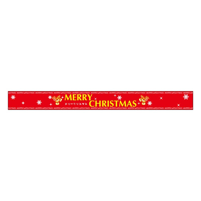 カミイソ産商 エースラベル CHRISTMAS 赤 C-0376 100枚/袋（ご注文単位1袋）【直送品】