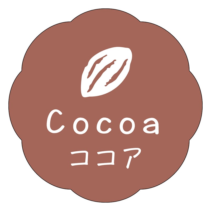 カミイソ産商 エースラベル ココア J-0624 150枚/袋（ご注文単位1袋）【直送品】
