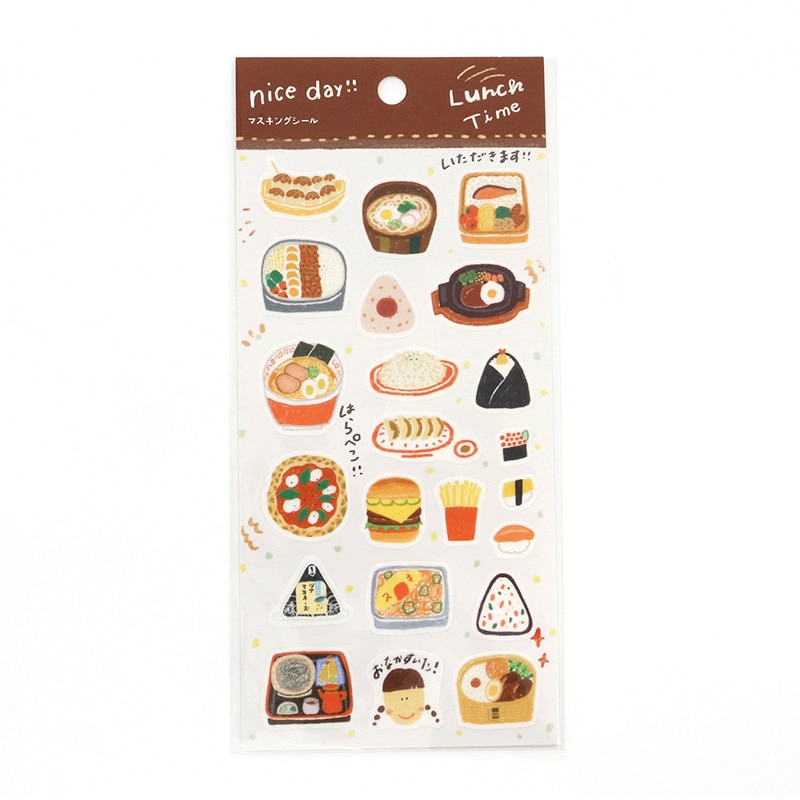 カミイソ SAIEN　マスキングシール　nice　day Lunch　Time J-0271 1枚（ご注文単位1枚）【直送品】