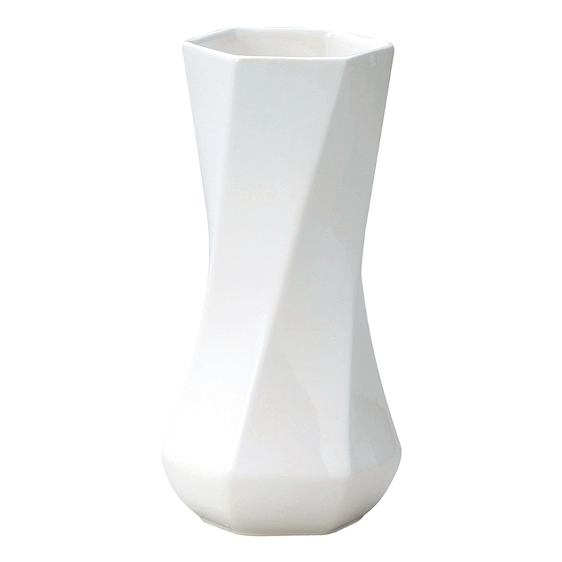 ケー・イー・アイ フラワーベース　BLACK＆WHITE ホワイト 005-A-W 1個（ご注文単位1個）【直送品】