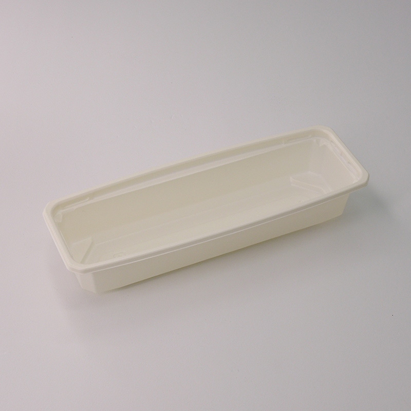 アクタ 弁当容器 ワン折スリム 底 67×24A CR 50枚/束（ご注文単位8束）【直送品】