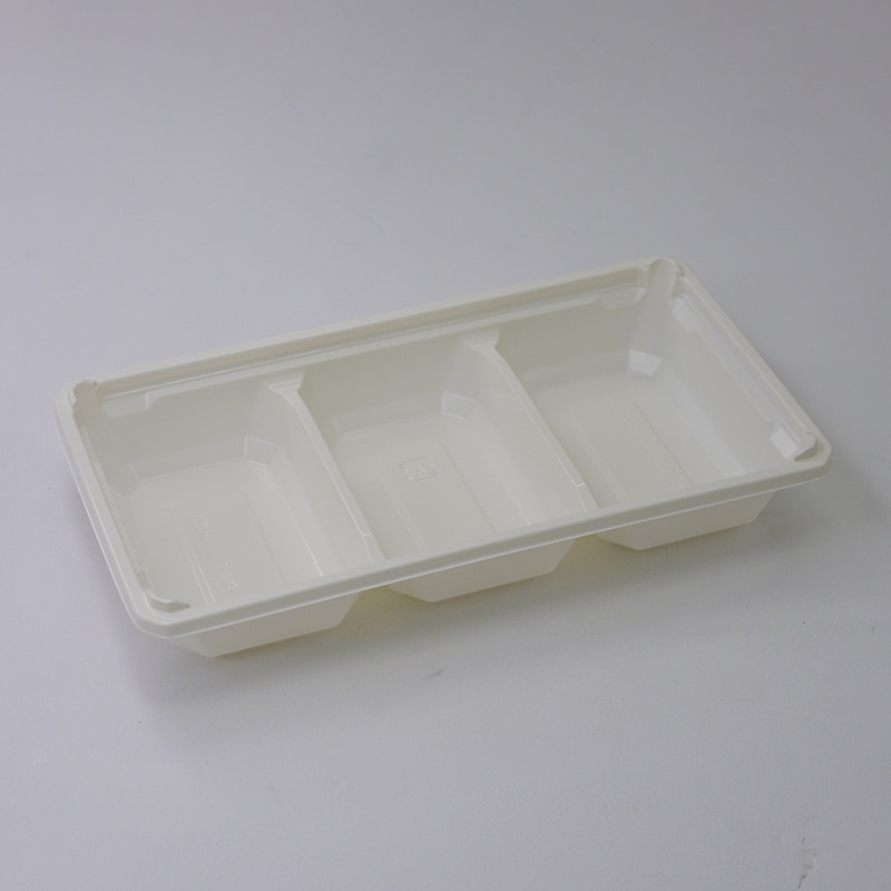 アクタ 弁当容器 ワン折 底 66×35B-30(重) CR 50枚/袋(ご注文単位8袋)【直送品】