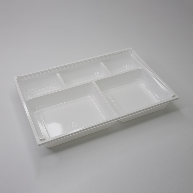 アクタ 弁当容器 ワン折重 底 90×60Y ホワイト 25枚/束(ご注文単位8束)【直送品】