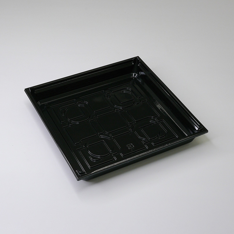アクタ 弁当容器 ワン折重R 底 70-RA ブラック 25枚/束(ご注文単位8束)【直送品】