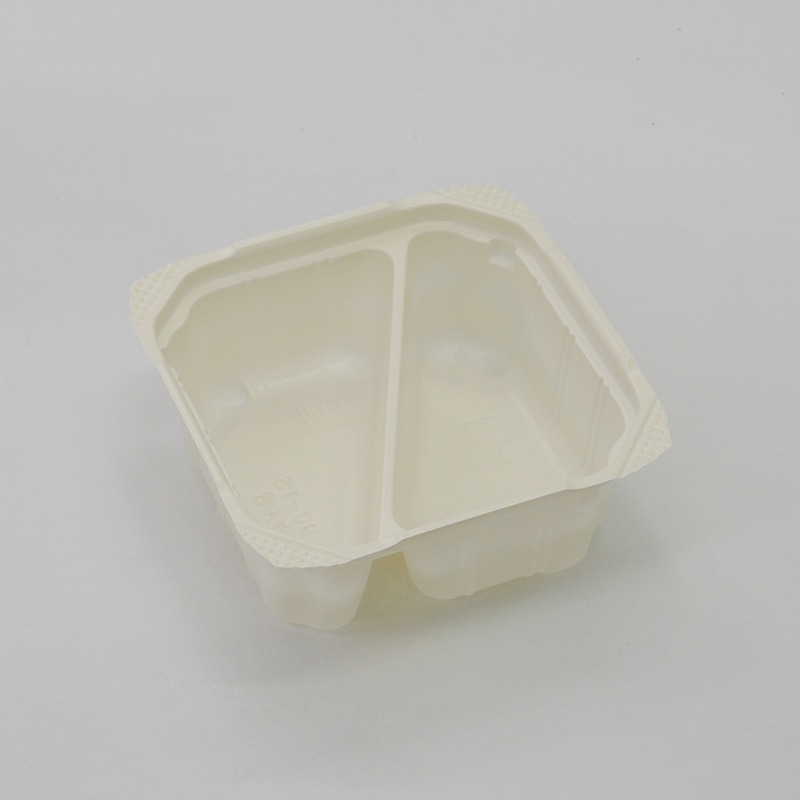 アクタ 弁当容器 ワン折重 コンテナカップ かん合 90-1S CR 100枚/束(ご注文単位8束)【直送品】