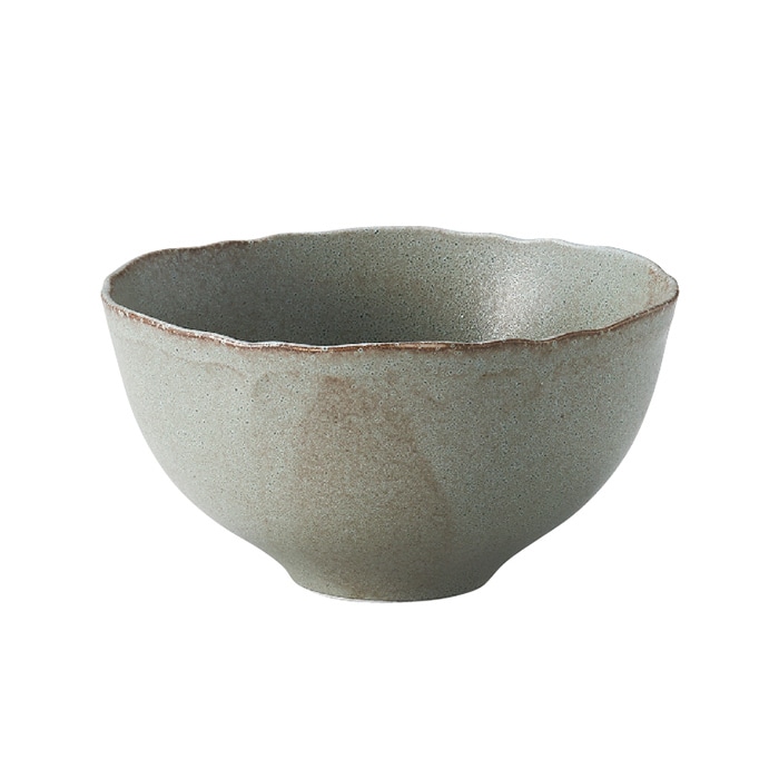 ミヤザキ食器 エムスタイル 梨花 ボール 13cm グレー RN1313GY 1個（ご注文単位6個）【直送品】