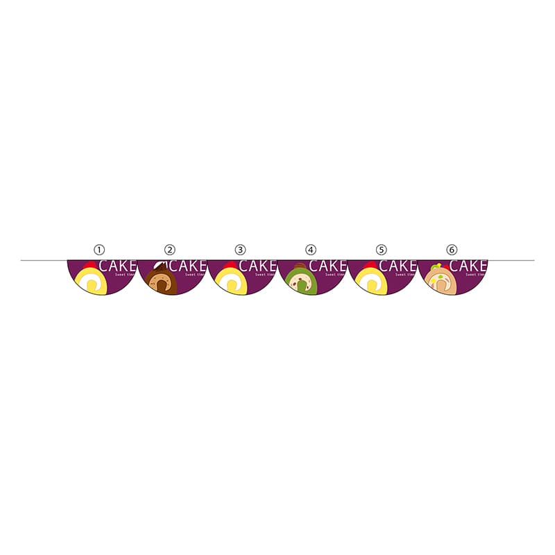 P・O・Pプロダクツ 連続旗 6連 CAKE No.5881 1枚（ご注文単位1枚）【直送品】