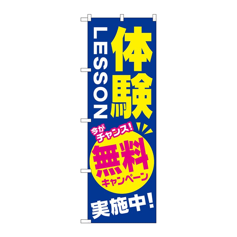 P・O・Pプロダクツ のぼり GNB-2131 体験LESSON 無料 1枚(ご注文単位1枚)【直送品】