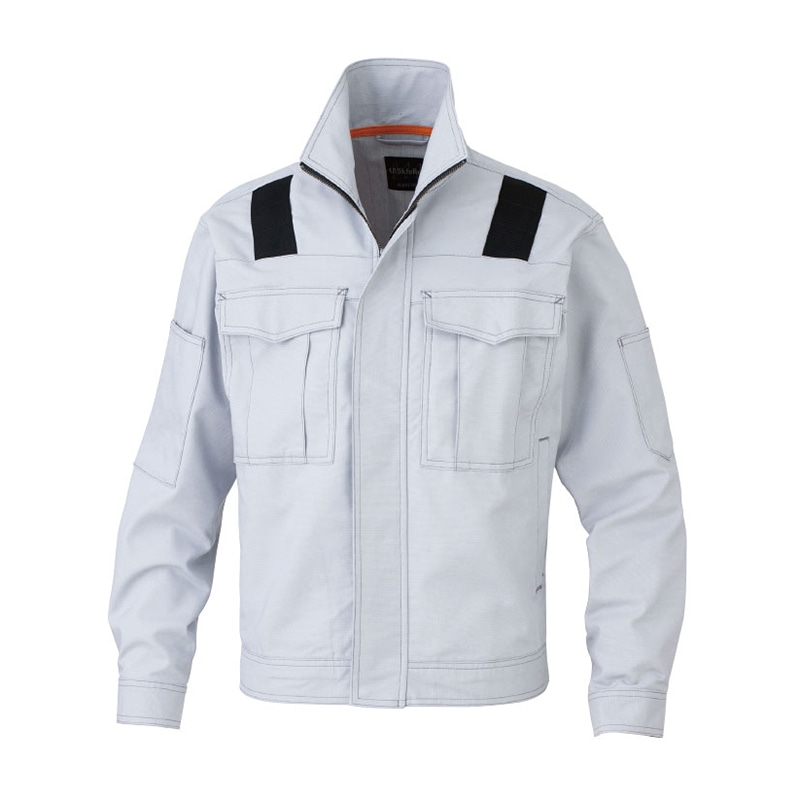 tASkfoRce 長袖ブルゾン シルバー LL 01311 1枚(ご注文単位1枚)【直送品】