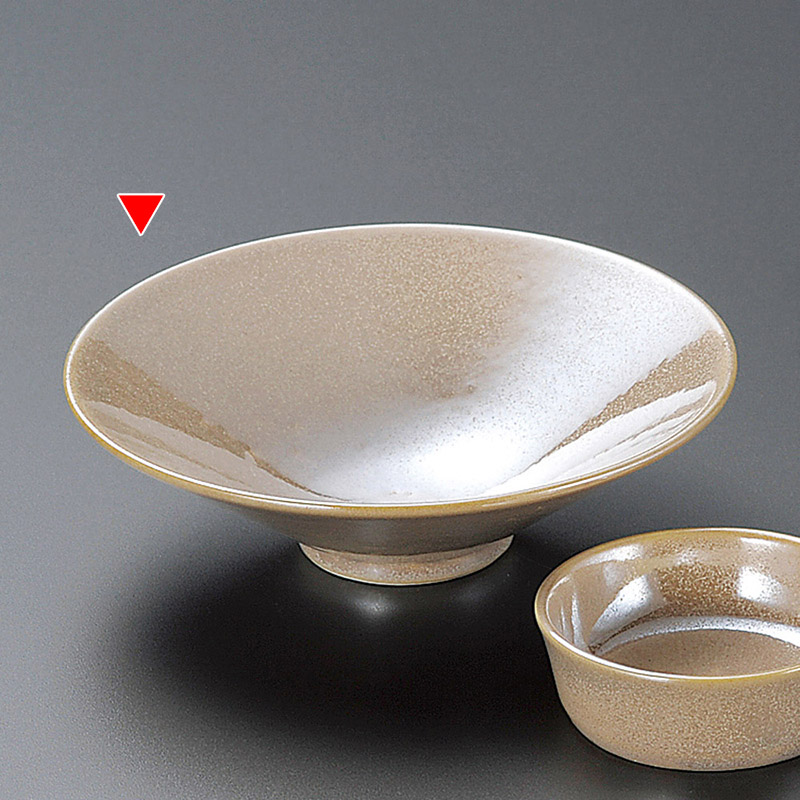 山万 05329-460 虹彩白浅鉢  1個（ご注文単位1個）【直送品】