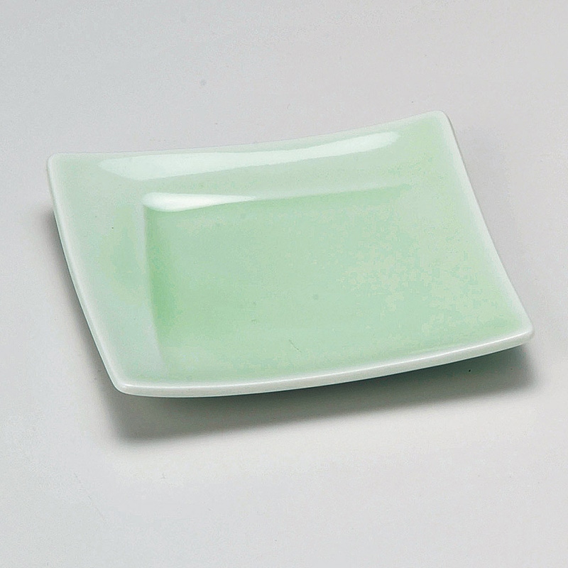 山万 14824-180 もえぎ角皿 1個(ご注文単位1個)【直送品】
