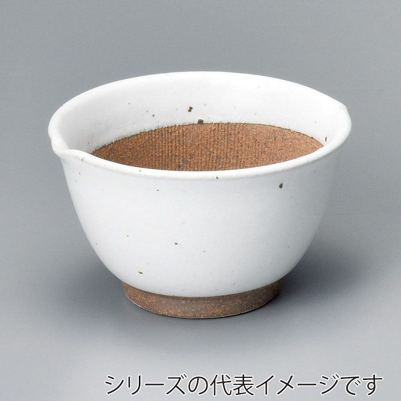 山万 35713-310 ワラ白麦とろ鉢(大) 1個（ご注文単位1個）【直送品】