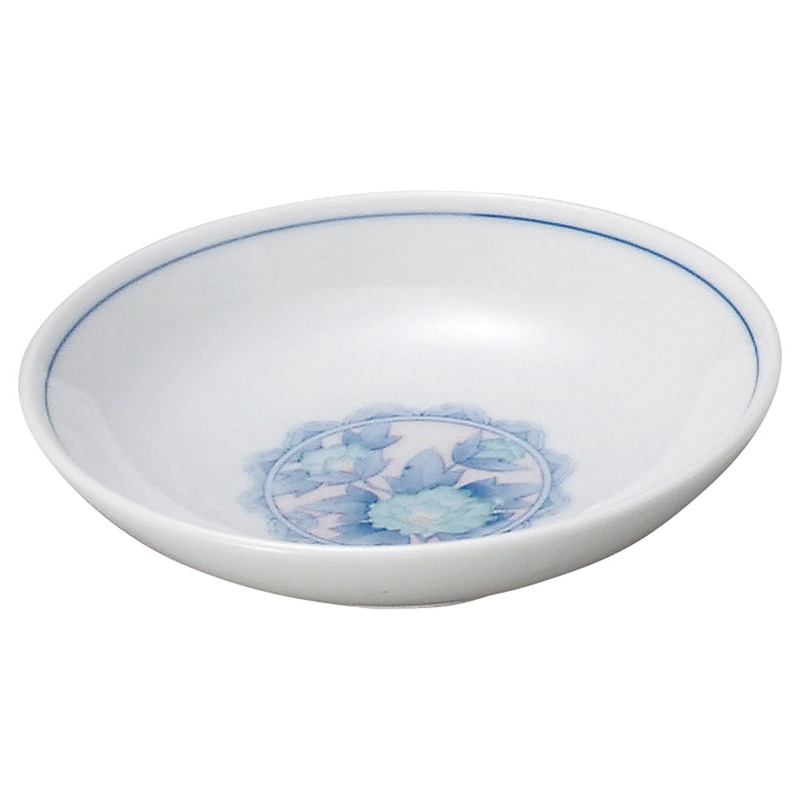 山万 68624-100 三色牡丹 4.0丸深皿 1個（ご注文単位1個）【直送品】
