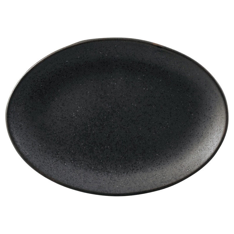 山万 69454-020 黒海 8吋メタ玉プラター 1個（ご注文単位1個）【直送品】