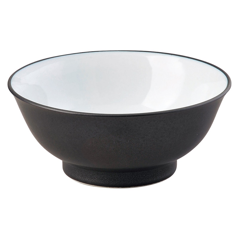 山万 69460-020 黒海 6.8高台丼 1個（ご注文単位1個）【直送品】