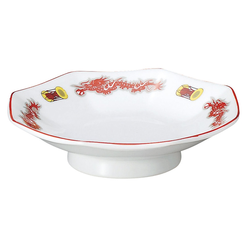 山万 68943-440 鼓舞龍 八角皿 1個(ご注文単位1個)【直送品】