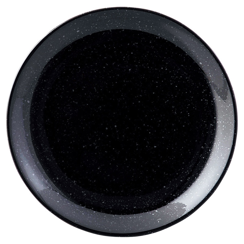 山万 69804-130 ニューアジアン 19cm皿(黒 1個（ご注文単位1個）【直送品】