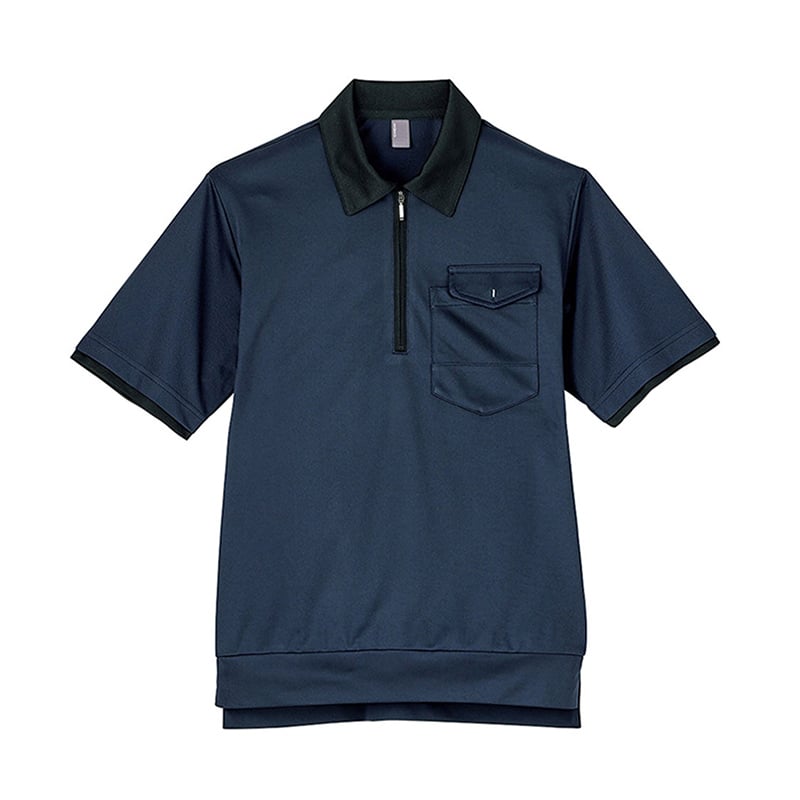 カーシーカシマ 半袖ポロシャツ 男女共用 M ネイビー CSP208 1枚（ご注文単位1枚）【直送品】