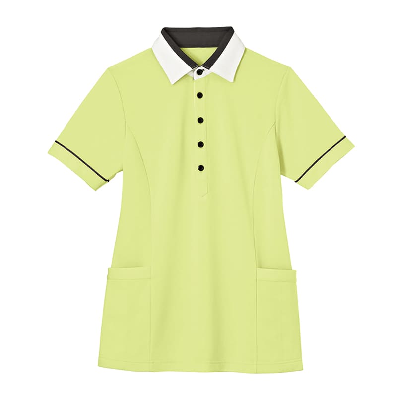 カーシーカシマ 半袖プルオーバー 男女共用 L 草原 HM2449-4 1個（ご注文単位1個）【直送品】