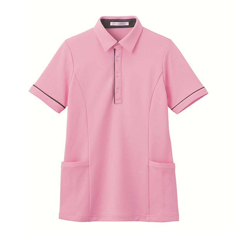 カーシーカシマ 半袖ロングポロシャツ 男女共用 S ブロッサムピンク HSP004 1枚（ご注文単位1枚）【直送品】