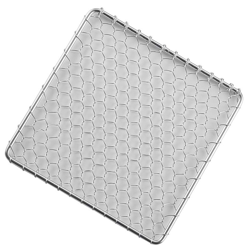 EBM　18-8　角型　手編亀甲網 飛騨コンロ6号用　15cm  1個（ご注文単位1個）【直送品】