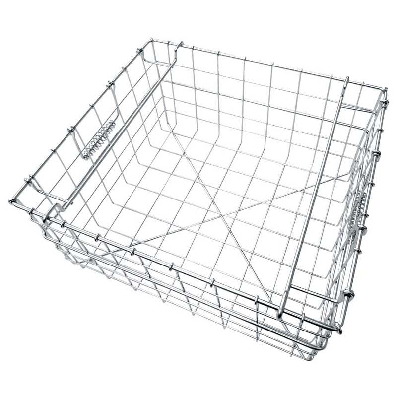 18-8 スタッキング食器カゴ A型 A-3 小(プレート付) 1個(ご注文単位1個)【直送品】