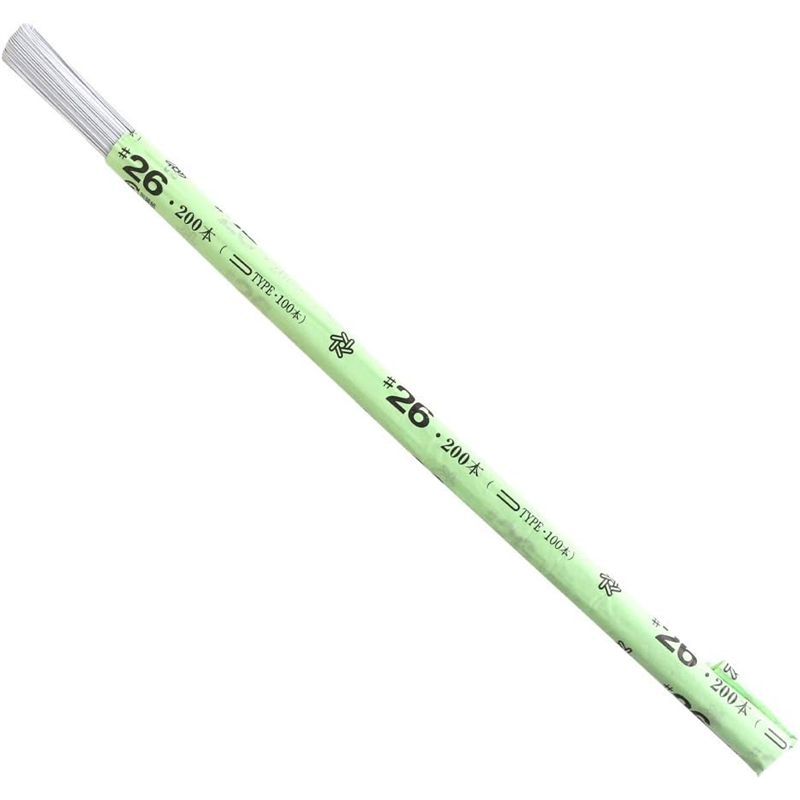 日本紐釦貿易 地巻ワイヤー #26 100本入り U字 全長72cm ホワイト MAF-JW26W （ご注文単位1束）【直送品】