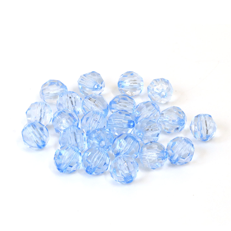 日本紐釦貿易 (Nippon Chuko) クラフトビーズ プラスチックビーズ 25個入 12mm ライトブルー A1-9 （ご注文単位1束）【直送品】