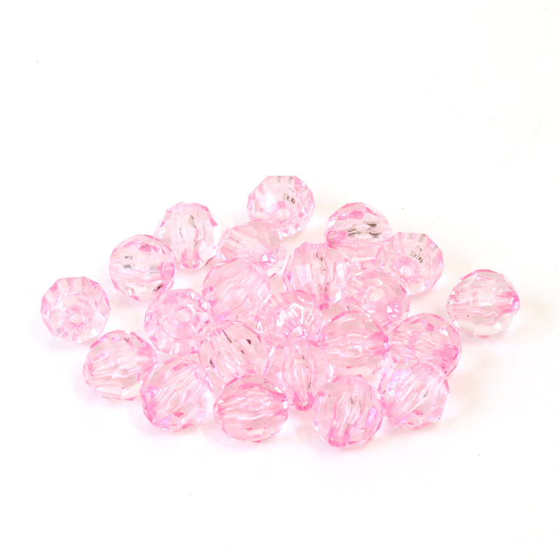 日本紐釦貿易 (Nippon Chuko) クラフトビーズ プラスチックビーズ 30個入 10mm ライトローズ A1-54 （ご注文単位1束）【直送品】