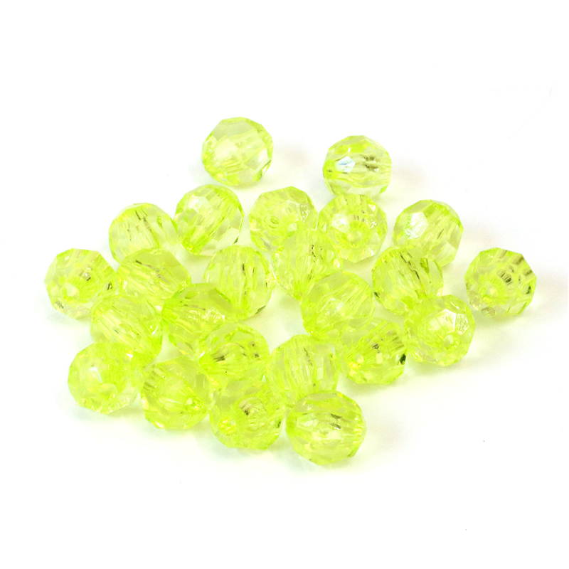 日本紐釦貿易 (Nippon Chuko) クラフトビーズ プラスチックビーズ 50個入 8mm ライトグリーン A1-91 （ご注文単位1束）【直送品】